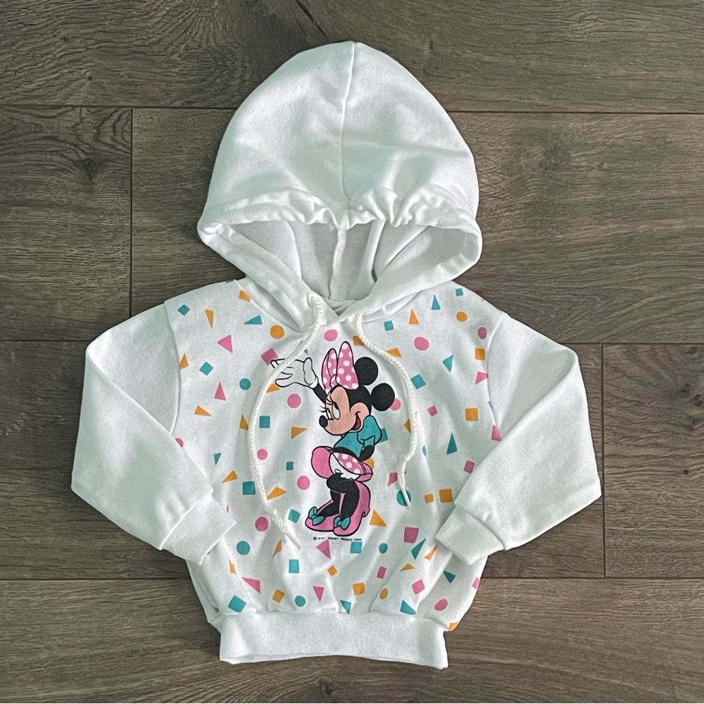 Vintage Jog Togs Disney Minnie Mouse Infant Baby Hoodie